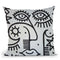 Looking Through The Flowers Throw Pillow By Billy The Artist