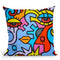 Mardi Gras Throw Pillow By Billy The Artist