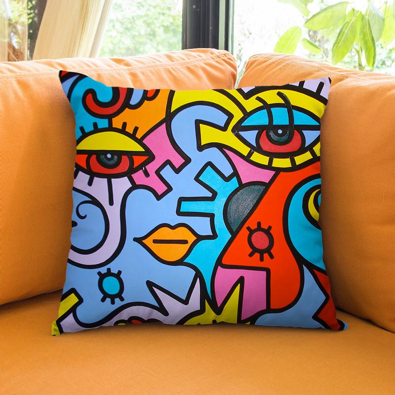 Mardi Gras Throw Pillow By Billy The Artist