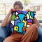 Meeting In The Middle Throw Pillow By Billy The Artist