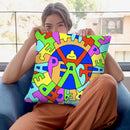 Peace Throw Pillow By Billy The Artist