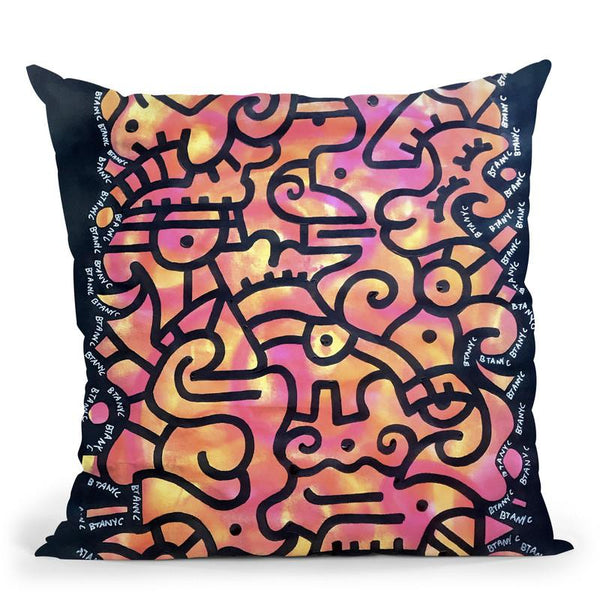 The City Throw Pillow By Billy The Artist