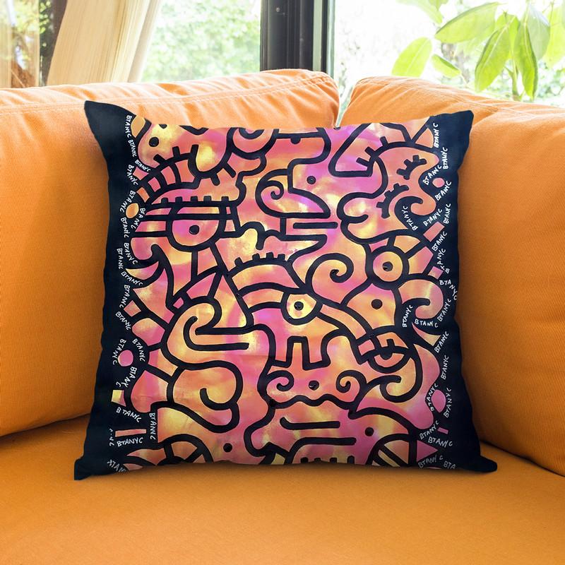 The City Throw Pillow By Billy The Artist