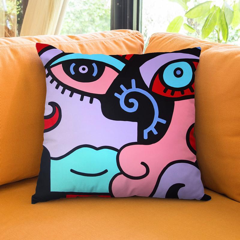 The Couple Throw Pillow By Billy The Artist