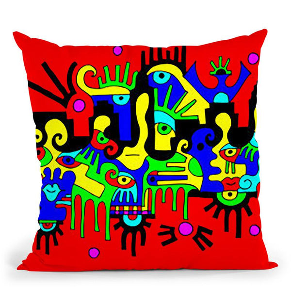 The Floating City Throw Pillow By Billy The Artist