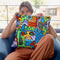The Hustle And Bustle Throw Pillow By Billy The Artist