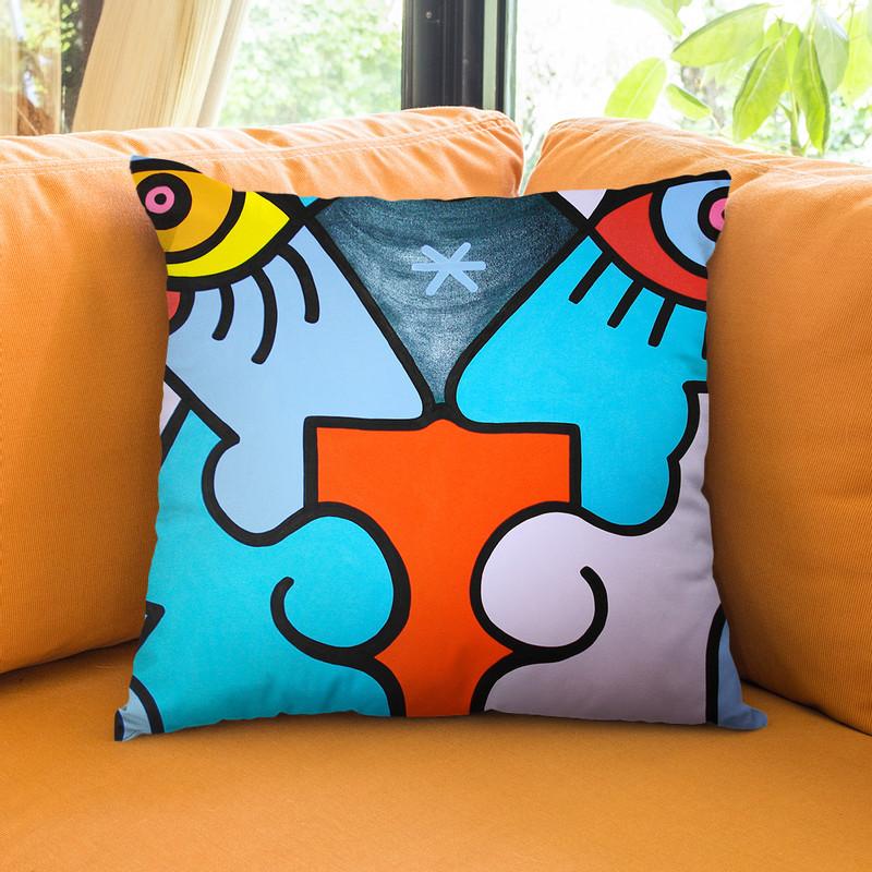 Valentines Kiss Throw Pillow By Billy The Artist