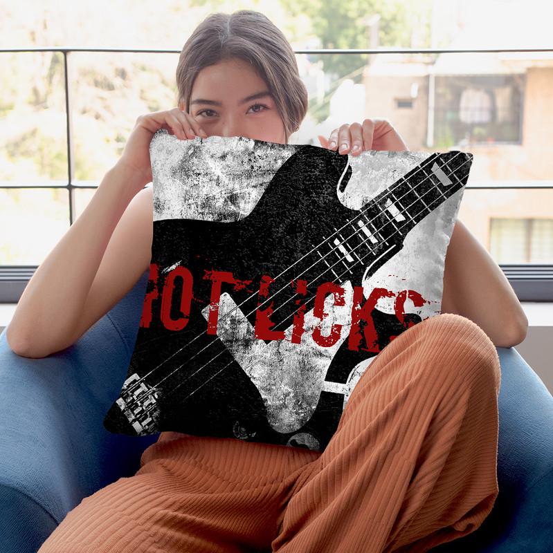 Rock N Roll I Throw Pillow By Color Bakery