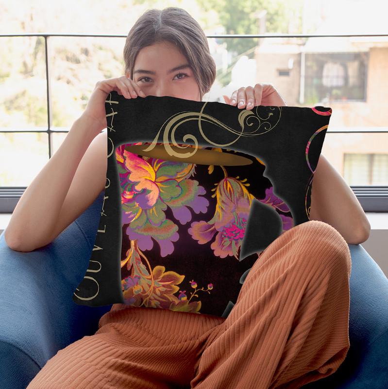 Nouveau Cafe I Throw Pillow By Color Bakery