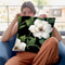 Sweet Magnolias I Throw Pillow By Color Bakery