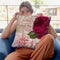 February Throw Pillow By Color Bakery