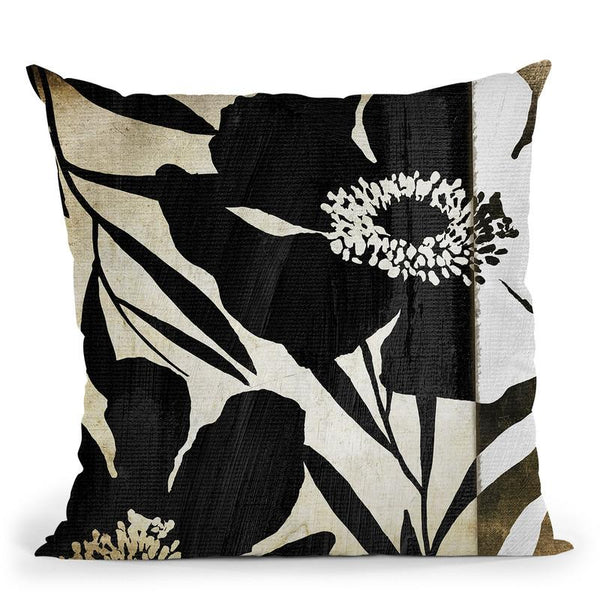 Floral Jungle Lines Ii Throw Pillow By Color Bakery
