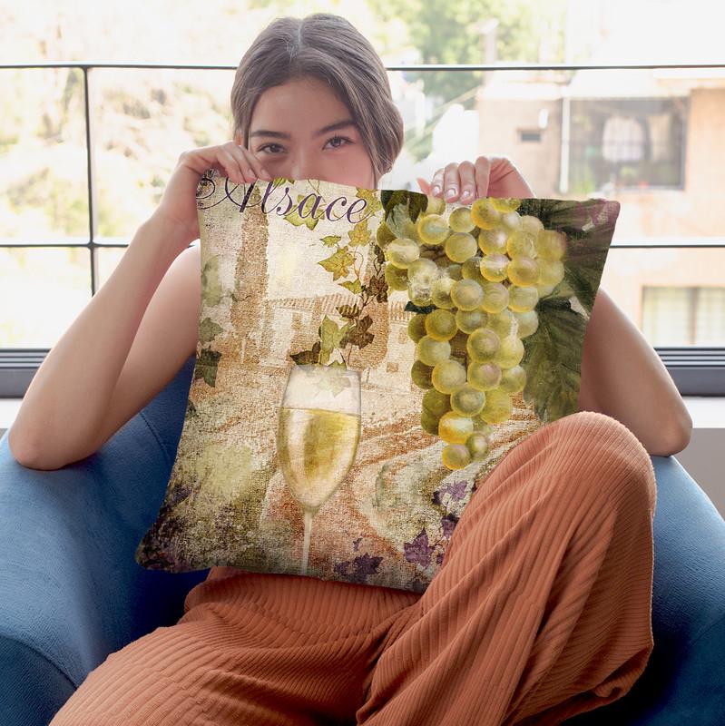Wine Country I Throw Pillow By Color Bakery