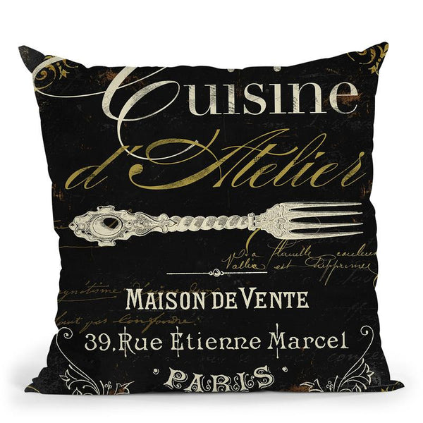 La Cuisine I Throw Pillow By Color Bakery
