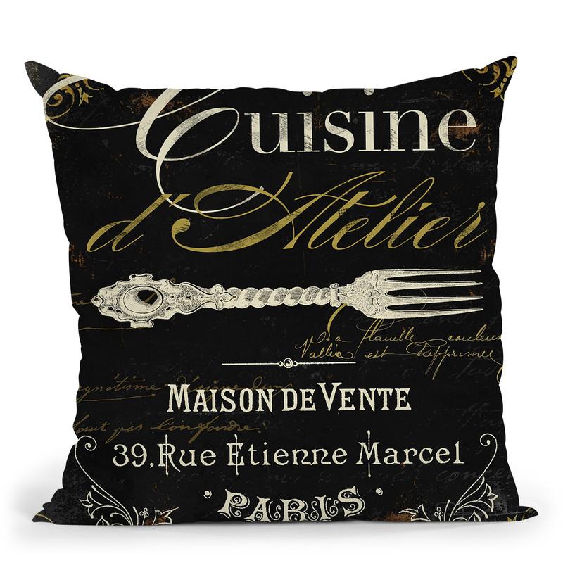 La Cuisine I Throw Pillow By Color Bakery