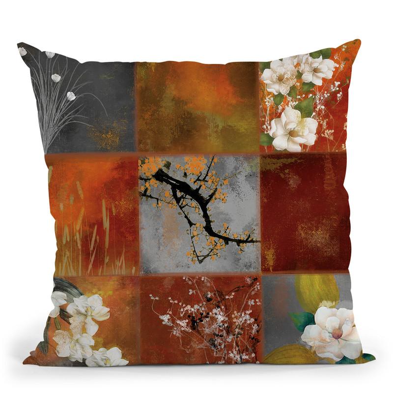 Natural Impressions Ii Throw Pillow By Color Bakery