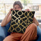 Moroccan Gold Iv Throw Pillow By Color Bakery