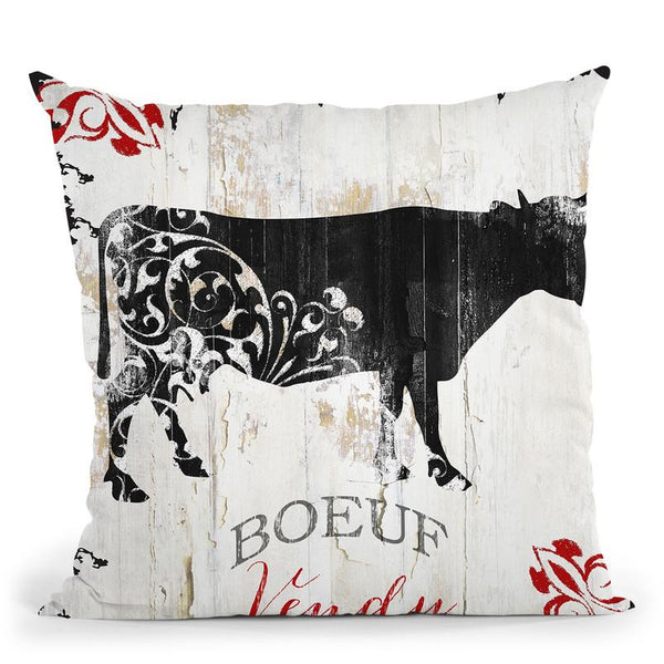 Ferme I Throw Pillow By Color Bakery