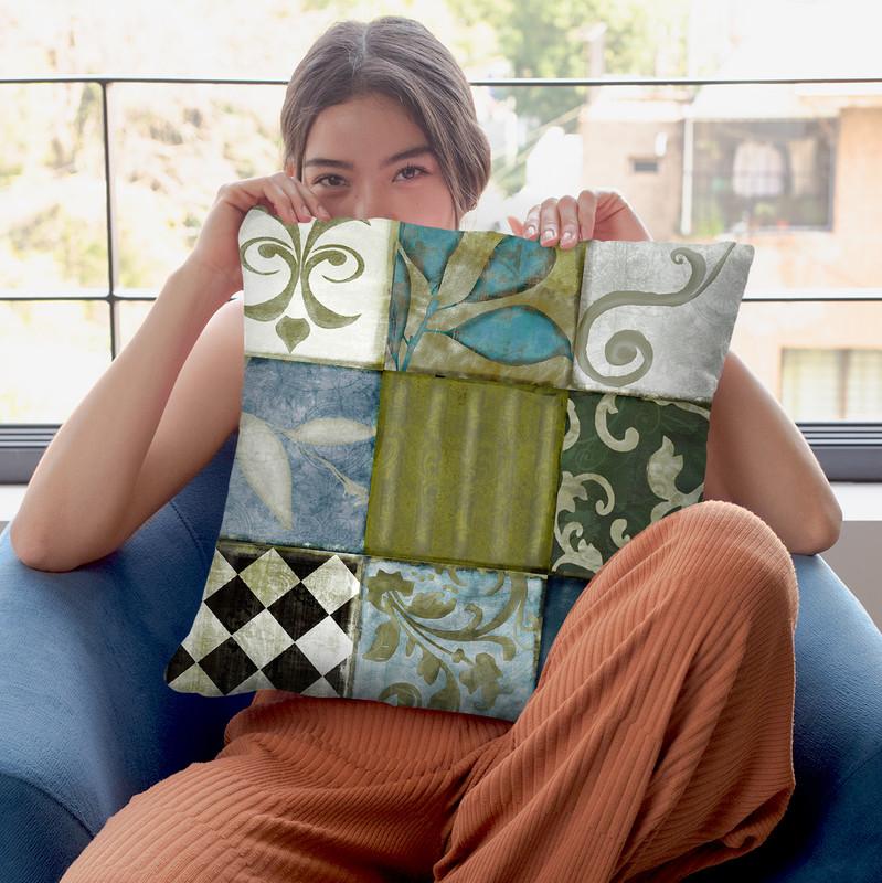 Les Fleurs De La Terre I Throw Pillow By Color Bakery