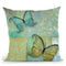 Damask & Butterflies Ii Throw Pillow By Color Bakery