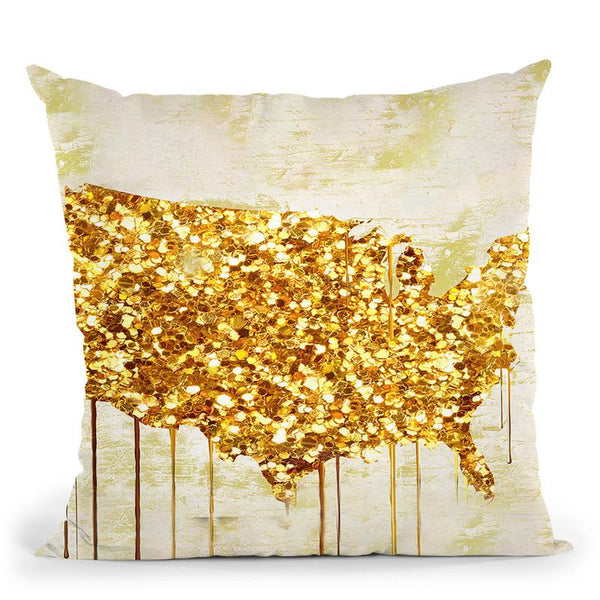 American Dream Iv Throw Pillow By Color Bakery