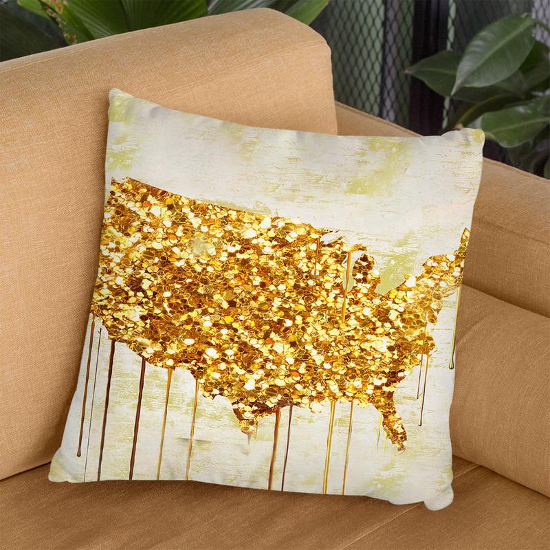 American Dream Iv Throw Pillow By Color Bakery