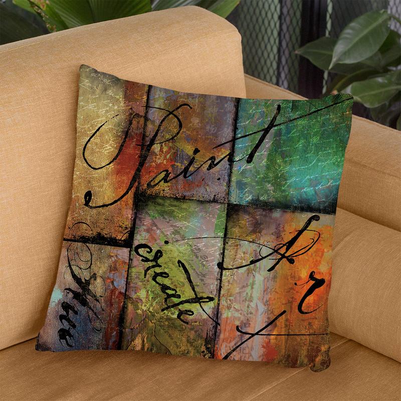 Color Therapy I Throw Pillow By Color Bakery