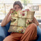 He Gave Me Flowers I Throw Pillow By Color Bakery