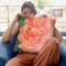Coleurs Peche Throw Pillow By Color Bakery