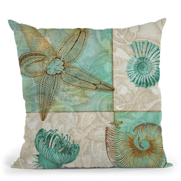 Sea Life I Throw Pillow By Color Bakery
