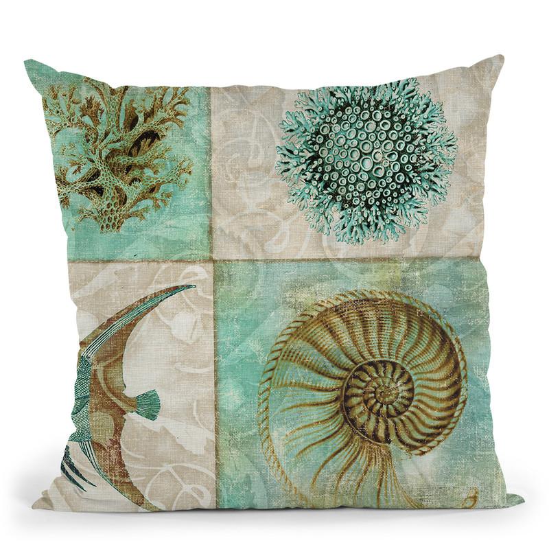 Sea Life Ii Throw Pillow By Color Bakery