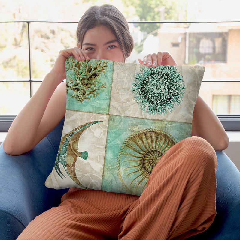 Sea Life Ii Throw Pillow By Color Bakery