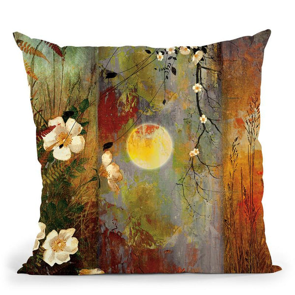 Whisper Forest Moon I Throw Pillow By Color Bakery