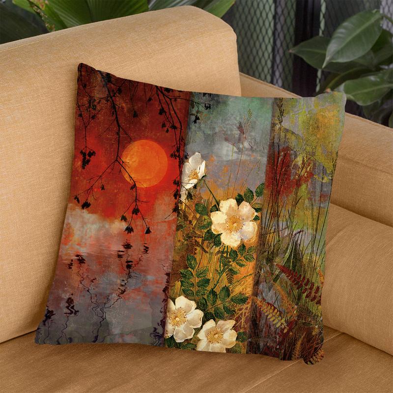 Whisper Forest Moon Ii Throw Pillow By Color Bakery