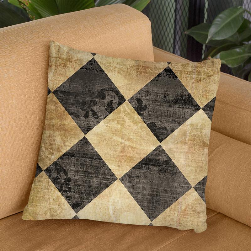 Cafe Noir Pattern 1I Throw Pillow By Color Bakery