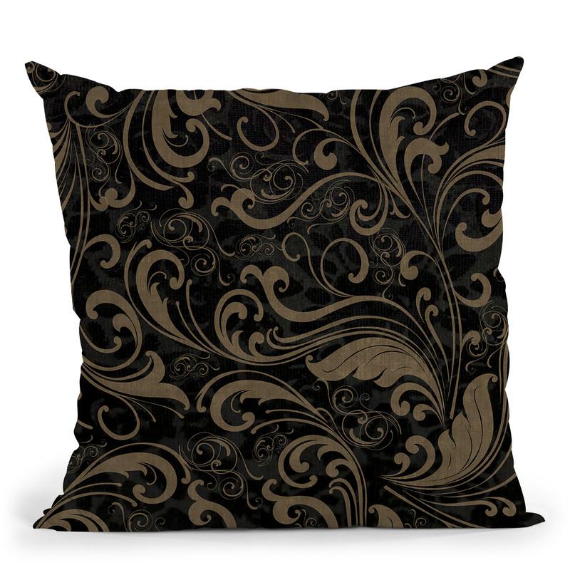 Cafe Noir Pattern Iv Throw Pillow By Color Bakery