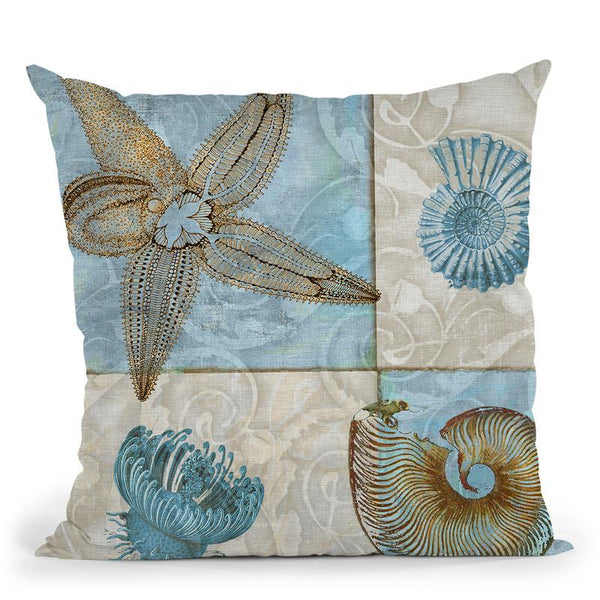 Sea Life V Throw Pillow By Color Bakery