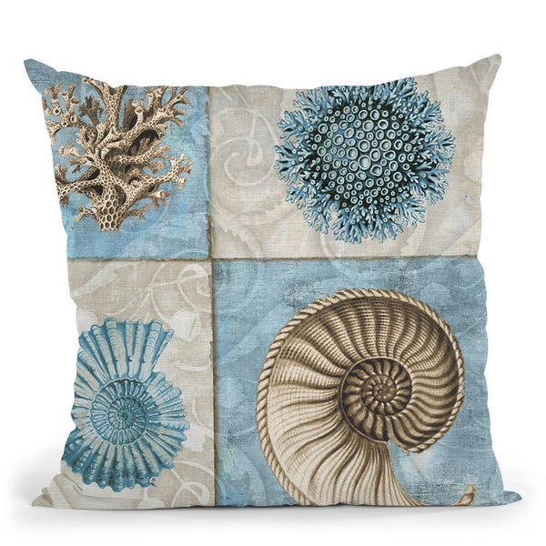 Sea Life Vi Throw Pillow By Color Bakery