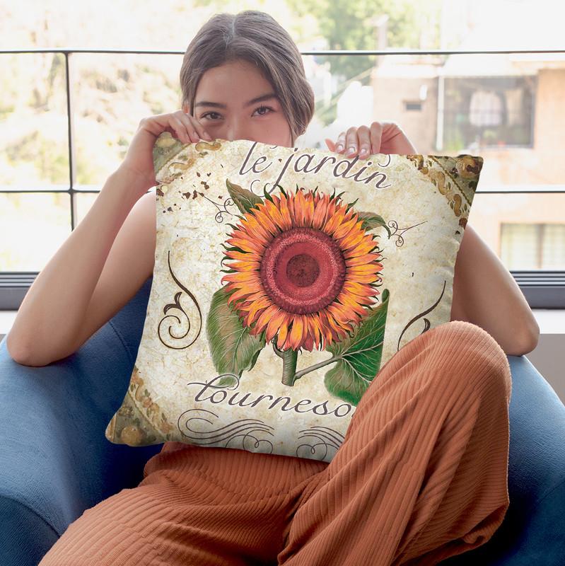 Le Jardin Iv Throw Pillow By Color Bakery
