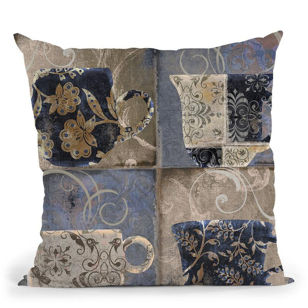 Four Cups I Throw Pillow By Color Bakery