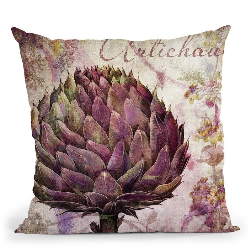 Legumes Francais Ii Throw Pillow By Color Bakery