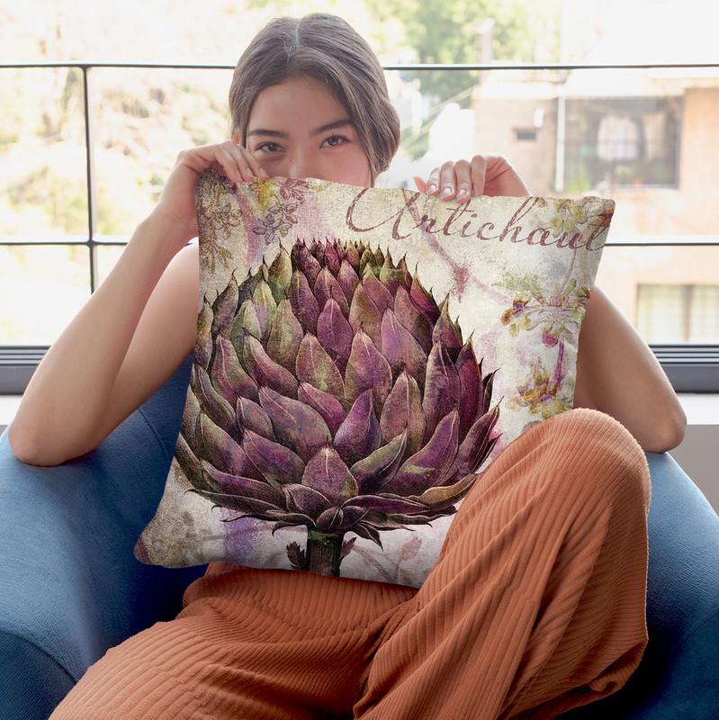 Legumes Francais Ii Throw Pillow By Color Bakery