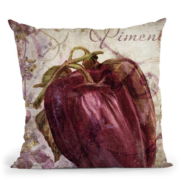 Legumes Francais Iii Throw Pillow By Color Bakery