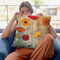 Dancing Poppies Iii Throw Pillow By Color Bakery