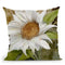 White Sunflower I Throw Pillow By Color Bakery