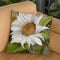White Sunflower I Throw Pillow By Color Bakery