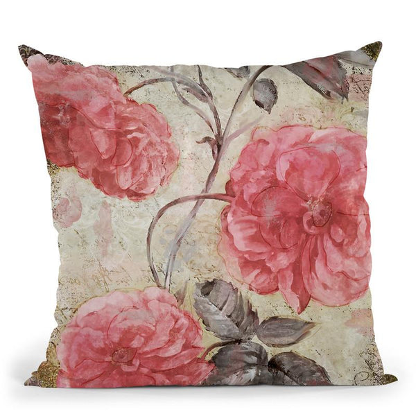 Blush Ii Throw Pillow By Color Bakery