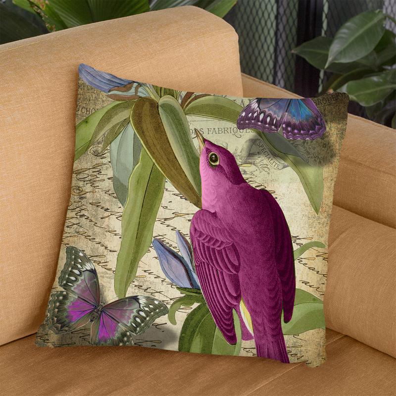 Petals And Wings Vi Throw Pillow By Color Bakery