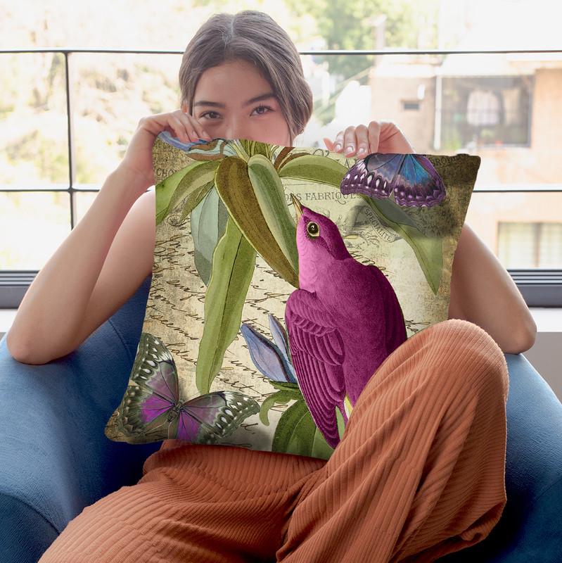 Petals And Wings Vi Throw Pillow By Color Bakery