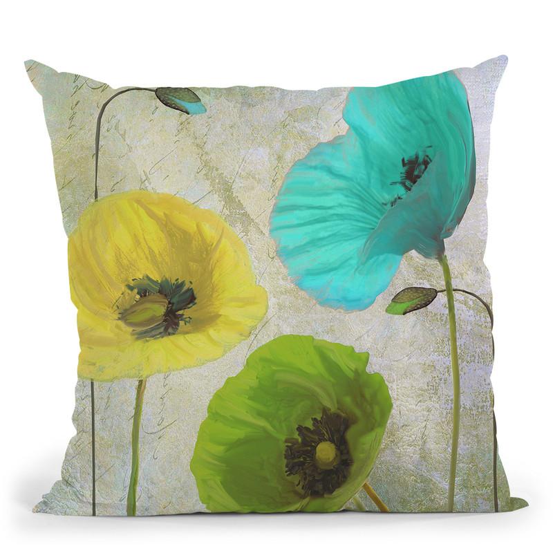 Gardenimmer I Throw Pillow By Color Bakery